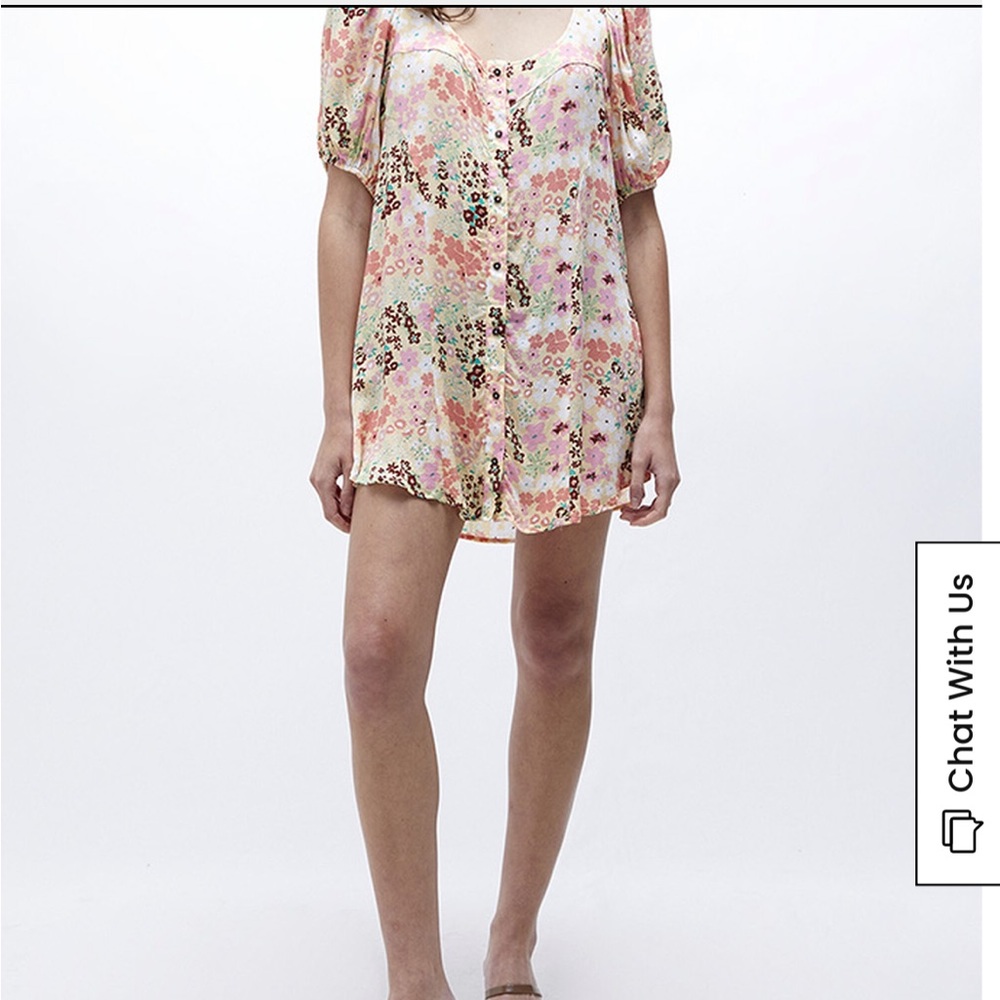 Free People Callie Printed Tunic Dress size Large - Picture 5 of 6